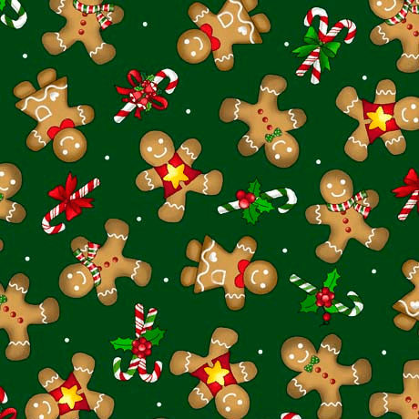 Christmas Favorites Gingerbread Forest - 30330 - F - QT Fabrics - Nebraska Quilt Company - F09033