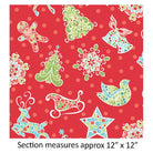 Christmas Magic - Gingerbread - Red 4320 - 10 - Nebraska Quilt Company - F80290