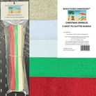 Christmas Sparkles Glitter Sheet Bundle 5pk - Nebraska Quilt Company - N260196