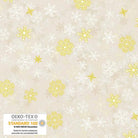 Christmas Stars Snowflake Cream/Gold - 4592 - 012 - Blank Quilting - Nebraska Quilt Company - F2403071