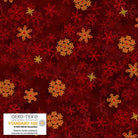 Christmas Stars Snowflake Red/Gold - 4592 - 002 - Blank Quilting - Nebraska Quilt Company - F2403069