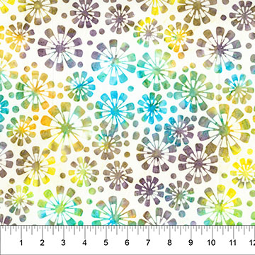 Chubby Blooms Bloom Boom Vanilla - 82051-11 - Banyan Batiks - Nebraska Quilt Company - F261891