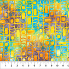 Chubby Blooms Grid Ginger - 82050-55 - Banyan Batiks - Nebraska Quilt Company - F261887