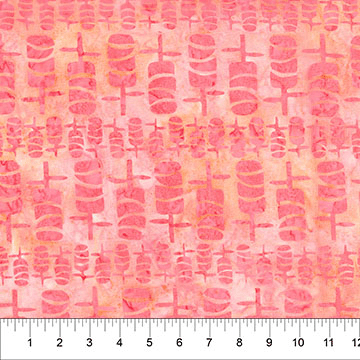 Chubby Blooms Wave Blush - 82054-21 - Banyan Batiks - Nebraska Quilt Company - F261936