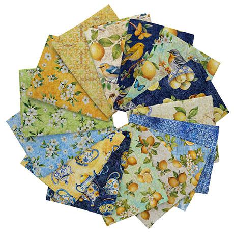 Citrus Bliss Fat Quarter Bundle Multi 15 Pieces - Nebraska Quilt Company - Citrus Bliss Fat Quarter Bundle Multi 15 Pieces