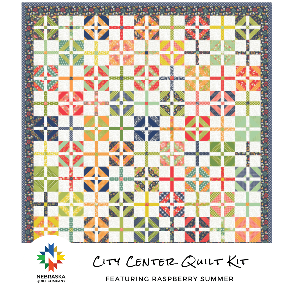City Center Quilt Kit Featuring Raspberry Summer - Nebraska Quilt Company - K251453