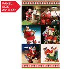 Coca-Cola Christmas Block Panel 24" x 43" - Nebraska Quilt Company - PAN261423