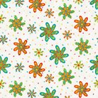 Color Burst Daisies with Dots Marshmallow - COLORBURST - B - 3346 - 01 - Blank Quilting - Nebraska Quilt Company - F08428