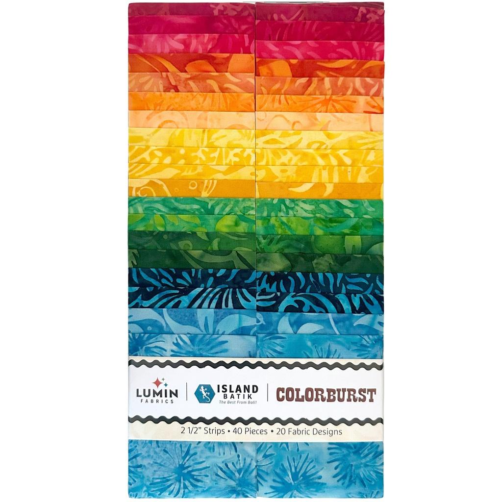 Colorburst 2.5" Strip Pack Multi 40 Pieces - Nebraska Quilt Company - F261064