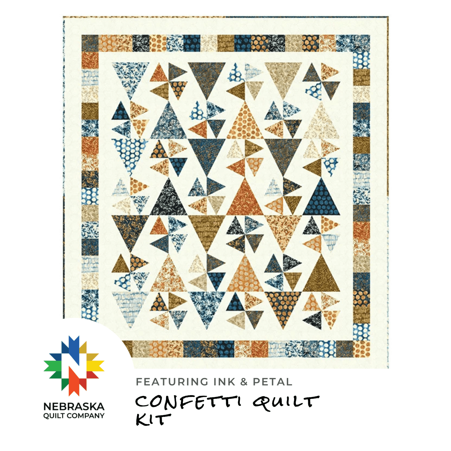 Confetti Quilt Kit featuring Ink & Petal by Banyan Batiks - Nebraska Quilt Company - K261799