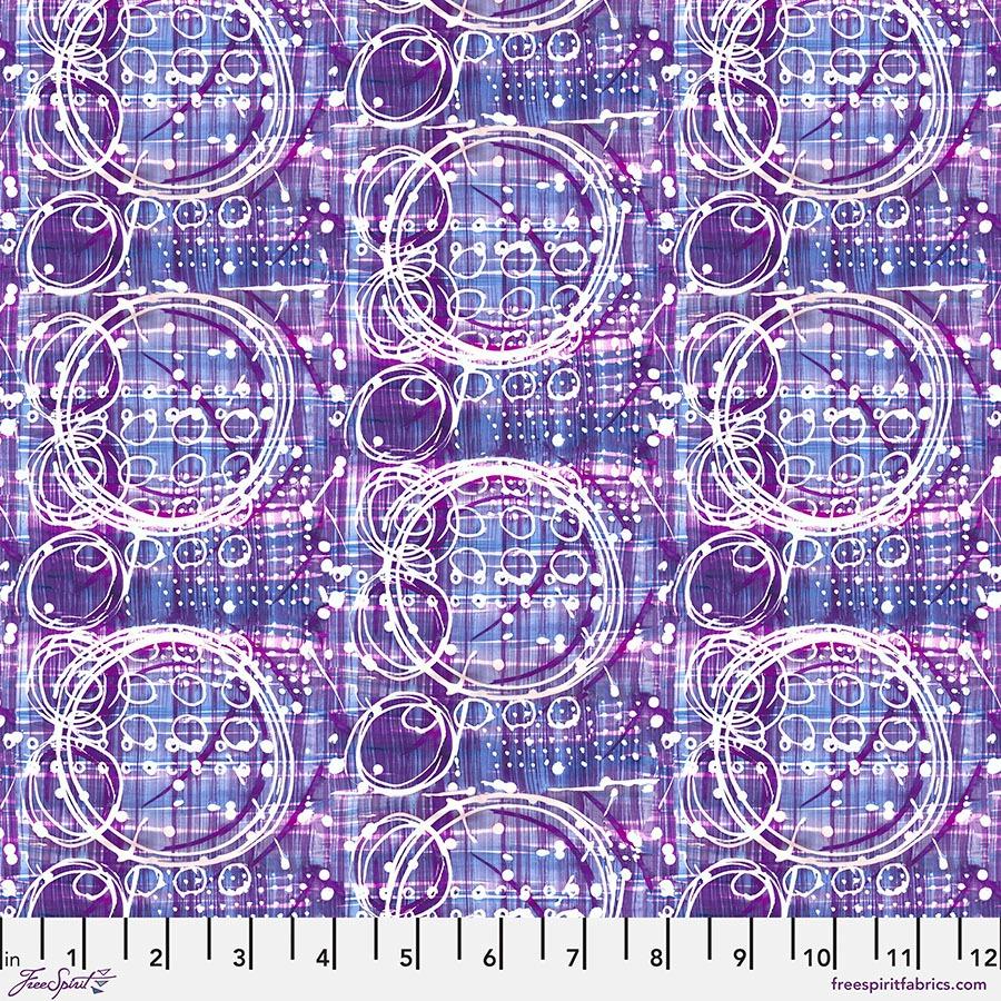 Cool Breeze Tornado Purple - PWKP035.Purple - FreeSpirit Fabrics - Nebraska Quilt Company - Cool Breeze Tornado Purple - PWKP035.Purple - FreeSpirit Fabrics