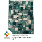 Cool Water Quilt Kit Featuring Abstraction - Nebraska Quilt Company - K261549