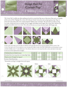Corner Pop Design Sheet - Nebraska Quilt Company - PUB09584
