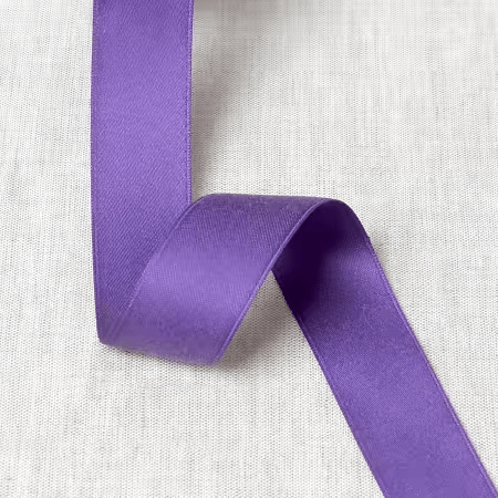 Cotton Satin Ribbon 9mm Purple - Nebraska Quilt Company - SAM2501930