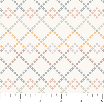 Cotton - Tale Diamonds Cream - 90951 - 11 - FIGO Fabrics - Nebraska Quilt Company - F08746