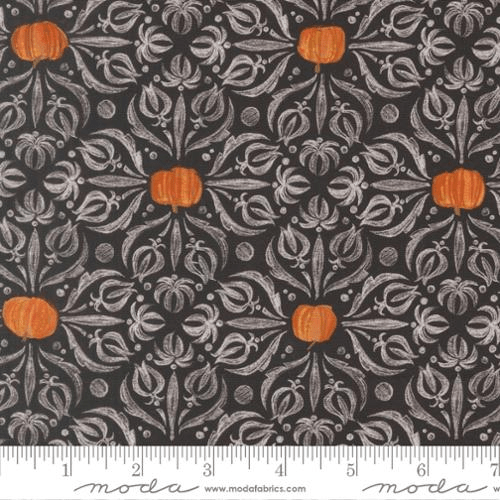 Coven Medallion Tiles Damask Onyx - 48802 16 - Moda Fabrics - Nebraska Quilt Company - F261597
