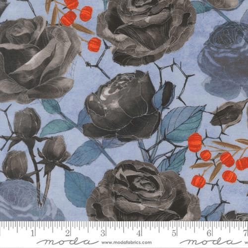 Coven Rose Large Floral Sky - 48800 11 - Moda Fabrics - Nebraska Quilt Company - F261589