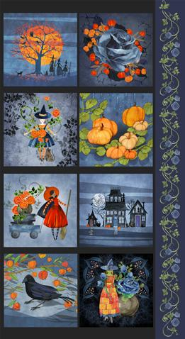 Coven Vine Panel Multi 24" x 44" - Nebraska Quilt Company - PAN261609