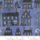 Coven Witch Village Landscape And Nature Haunted Houses Dusk - 48801 14 - Moda Fabrics - Nebraska Quilt Company - F261593