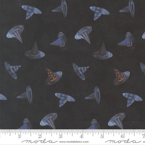Coven Witchy Hats Onyx - 48805 16 - Moda Fabrics - Nebraska Quilt Company - F261605