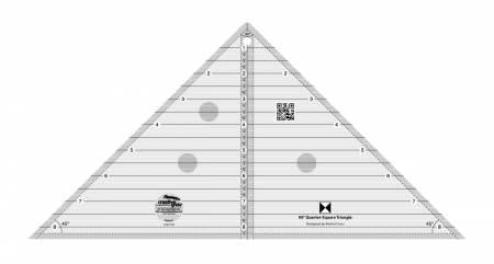Creative Grids 90 Degree Quarter - Square Triangle Quilt Ruler - Nebraska Quilt Company - N2402820
