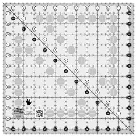 Creative Grids Ruler Left Handed 12-1/2 Square - Nebraska Quilt Company - N2501995