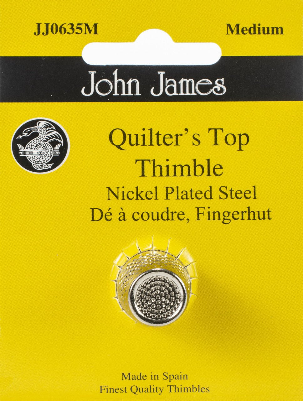 Crimped Top Thimble Medium - Nebraska Quilt Company - N10581