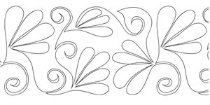 Curlz n Feathers 7" Pantograph RD405 - 7 - Nebraska Quilt Company - N14307
