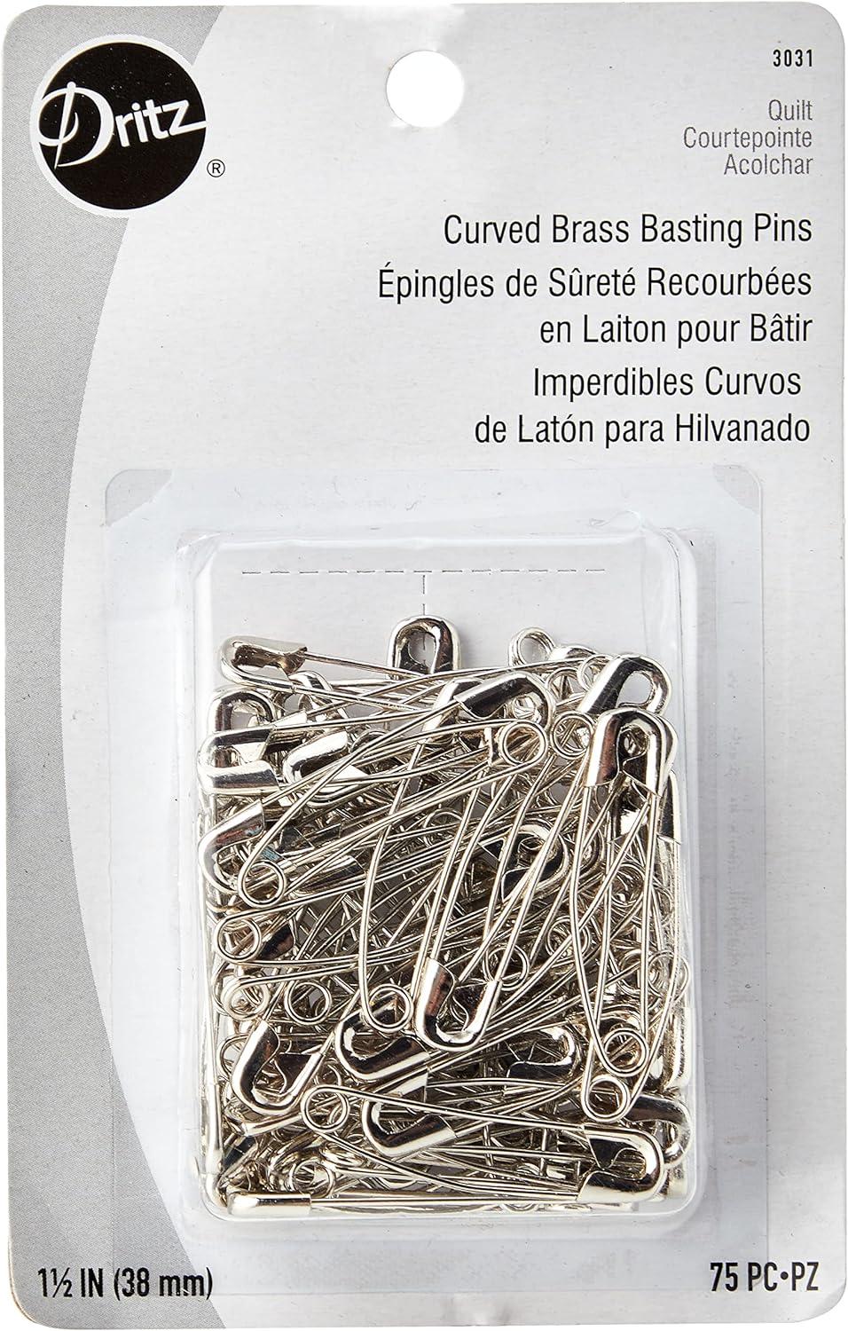 Curved Basting Pins Size 2 - Nebraska Quilt Company - N01483