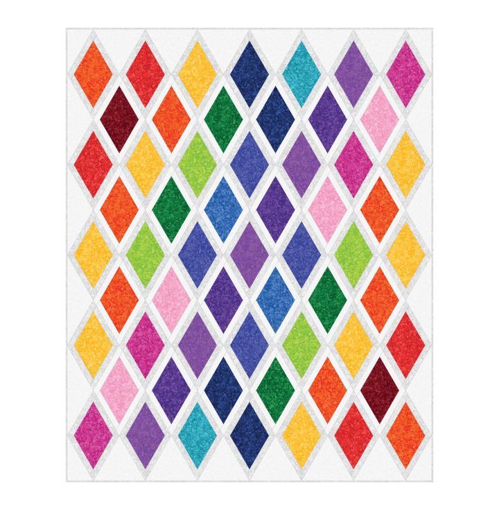Dancing Diamonds Quilt Pattern - Nebraska Quilt Company - PUB250591