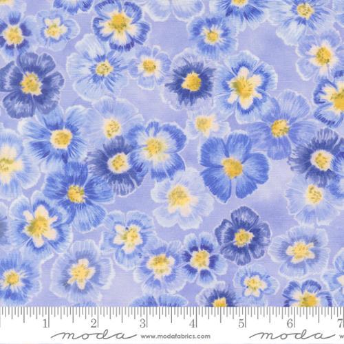 Delphinium Auricula Florals Bluebell - 24650 13 - Moda Fabrics - Nebraska Quilt Company - F260774