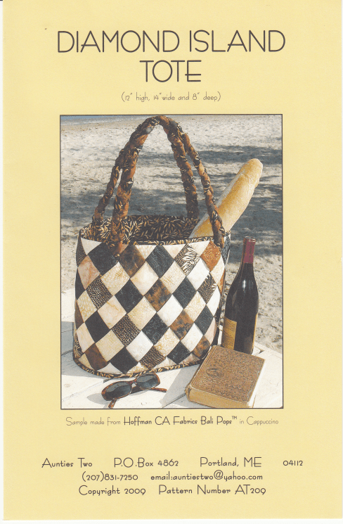 Diamond Island Tote Pattern - Nebraska Quilt Company - PUB23183
