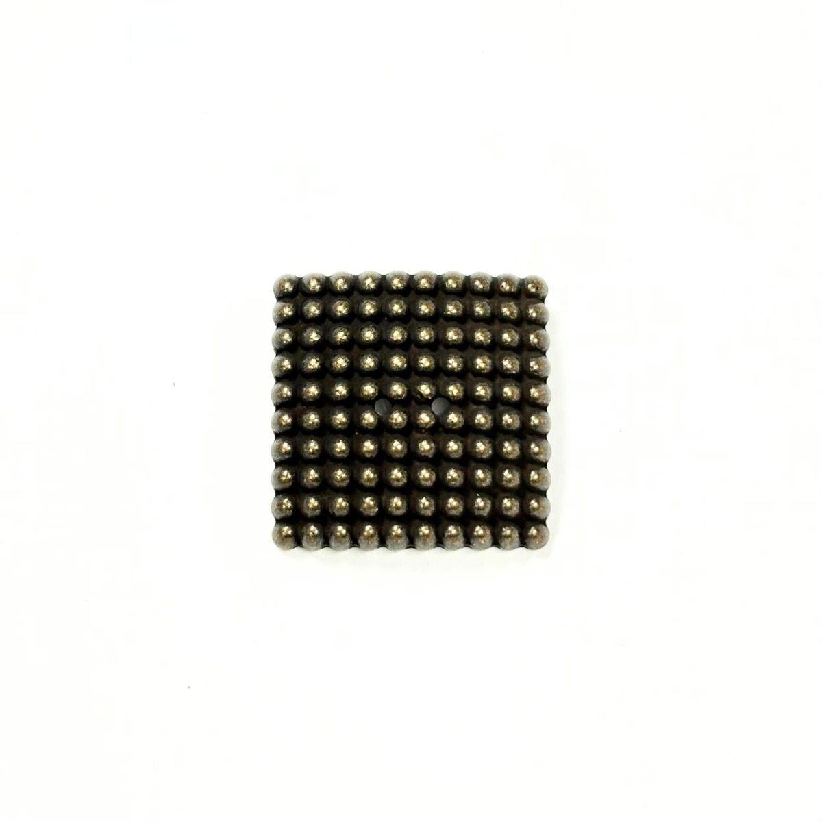 Dill Metal Square Antique Gold Button - Nebraska Quilt Company - N2502142