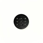 Dill Plastic Circle Black Button - Nebraska Quilt Company - N2502151