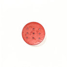 Dill Plastic Circle Red Button - Nebraska Quilt Company - N2502145