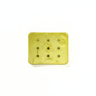 Dill Plastic Rectangle Yellow Button - Nebraska Quilt Company - N2502138