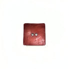 Dill Plastic Square Red Button - Nebraska Quilt Company - N2502140