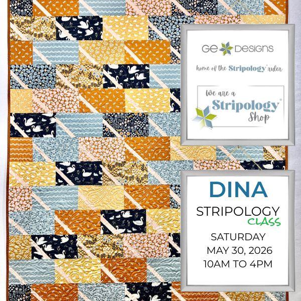 Dina: Stripology Class Saturday, May 30th, 2026 - Nebraska Quilt Company - Dina: Stripology Class Saturday, May 30th, 2026