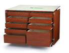 Dingo Storage Cabinet & Cutting Table Teak - Nebraska Quilt Company - SCK7905