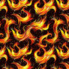 Dragon's Song Flames Black - 31155 J - QT Fabrics - Nebraska Quilt Company - F251242