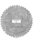 Dry Brush 5" Squares Slate Grey 42 Pieces - Nebraska Quilt Company - PC08183