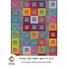 Dusk Delight Quilt Kit featuring Neon Pop and More - Nebraska Quilt Company - K2502477