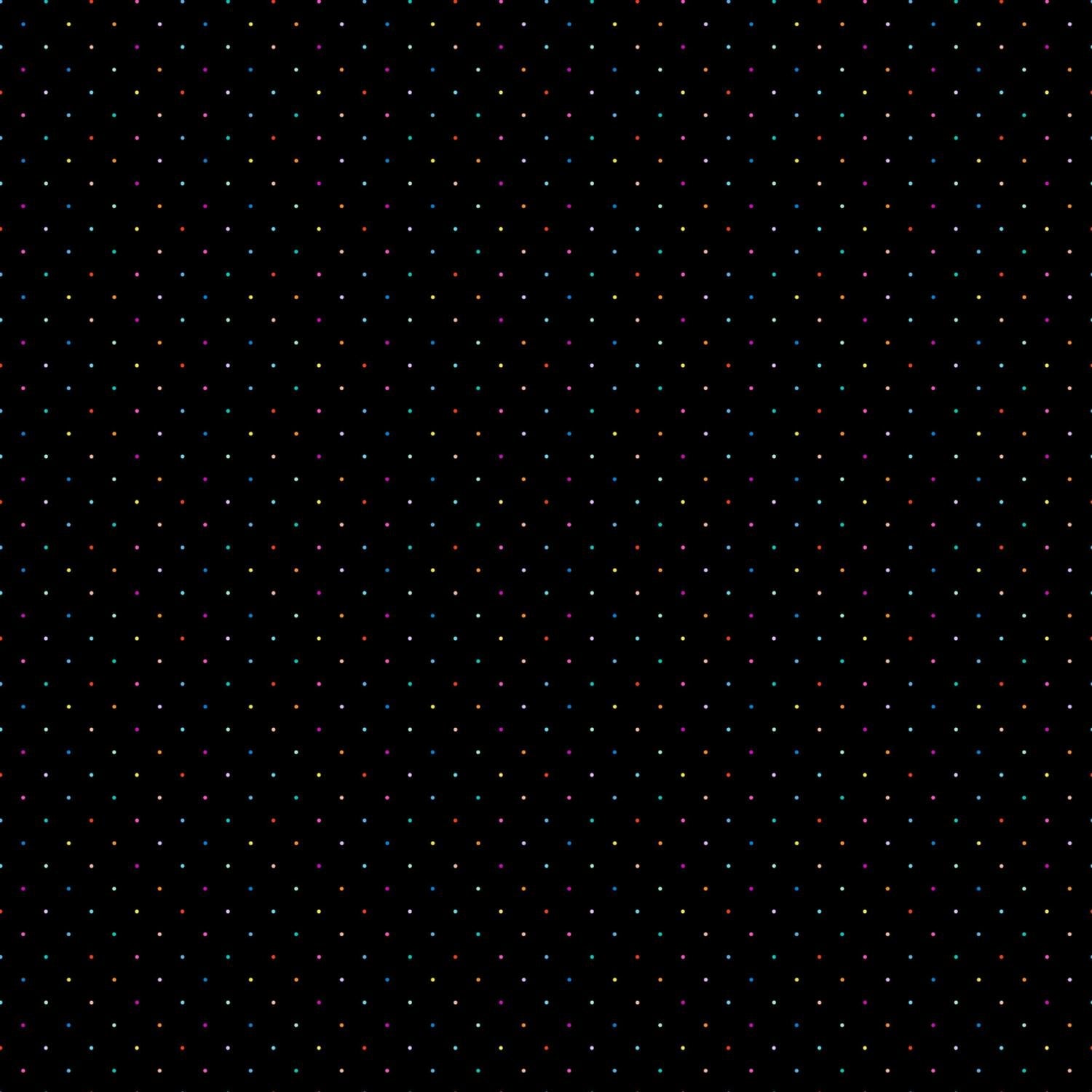 Dusk Ditsy Dots Black Multi - 92041 - 99 - FIGO Fabrics - Nebraska Quilt Company - F2501488