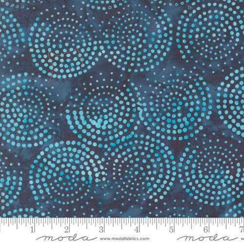 Echo Batiks Swirl Evening Blue - 4369 31 - Moda Fabrics - Nebraska Quilt Company - F2401468