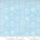 Emmitt and Ivy Ornaments Christmas Sky Blue - 55694 36 - Moda Fabrics - Nebraska Quilt Company - F2402777