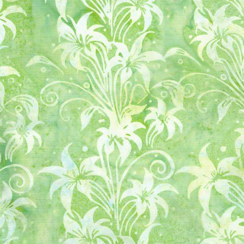 Everlasting Lily Florals Green Honeydew - 712516610 - Island Batik - Nebraska Quilt Company - F2501814