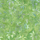 Everlasting Lily Florals Green Pistachio - 712516615 - Island Batik - Nebraska Quilt Company - F2501808