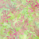 Everlasting Wildflowers Green Pink Multi - 712519803 - Island Batik - Nebraska Quilt Company - F2501819