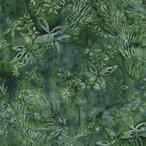 Everlasting Wildflowers Pineneedle Green - 712519685 - Island Batik - Nebraska Quilt Company - F2501809