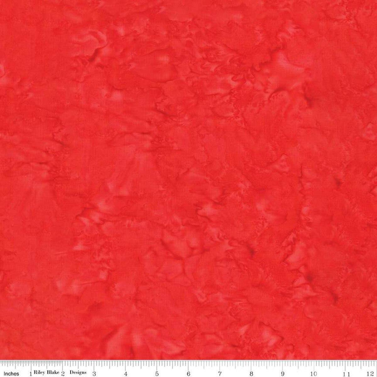 Expressions Batiks Hand - Dyes Soft Red - BT21000 - 210 - Riley Blake Designs - Nebraska Quilt Company - F2401715